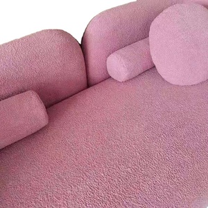 Canapé sectionnel en tissu lin bouclé en forme de L, <span class=keywords><strong>moderne</strong></span>, beige crème, vérifié, modèle tendance <span class=keywords><strong>2021</strong></span>, Ecksofa - Product Image 3