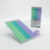 Nouveauté : Crayons en bois FSC 7 pouces EN71-3, crayons graphite 2B, crayons personnalisés avec logo, pour l'école, le bureau, la promotion