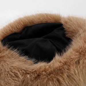 New <b>Winter</b> Lei Feng Ski <b>Hat</b> Plush Warm Ear Cap Soft Waxy Mink Wool Thickened Travel Digital Printing Custom Color Logo Unisex - Product Image 4