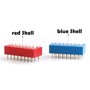 254 мм DIP-переключатель пианино 1-8 P поворотный слайд 2,54 мм 1-8 позиционный Dip-переключатель - Product Image 2