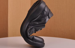 Chaussures en cuir décontractées pour hommes grandes tailles, en cuir véritable de première qualité, semelle souple et confortable, légèrement rehaussées, à lacets, polyvalentes, simples, hiver, avec bouton - Product Image 5