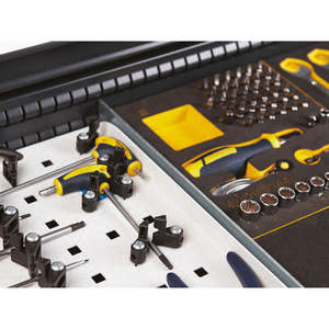 Fami GARAGE057เฟอร์นิเจอร์ Modular กับด้านบนเหล็ก, ลิ้นชักและตู้โพลีคาร์บอเนต2040มม - Product Image 3