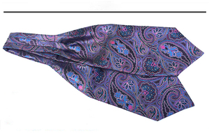 Cravates <span class=keywords><strong>Ascot</strong></span> à motif floral Paisley de 46 pouces pour hommes, cravates décontractées à carreaux, cravates bleues pour hommes, cravates fines pour affaires - Product Image 6