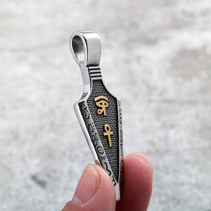 Collar con colgante de flecha de acero inoxidable con símbolo egipcio para hombres y mujeres, regalo, joyería, amuleto de moda - Product Image 4