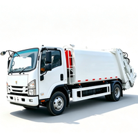 Camion compacteur de déchets ISUZU 4x2, camion de collecte des ordures à chargement arrière, véhicule compacteur à vendre