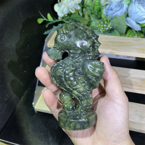 Vente chaude <span class=keywords><strong>prix</strong></span> usine cristal décoration naturel cristal naturel Xiuyan Jade <span class=keywords><strong>hippocampe</strong></span> sculpture pour cadeau - Product Image 2
