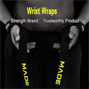 Nuevas correas de levantamiento de pesas personalizadas de moda, muñequeras acolchadas para fitness, correas de muñeca para levantamiento de pesas - Product Image 3