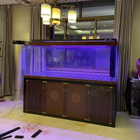 Aquarium en verre de grande taille avec meuble, ultra-blanc, sur mesure, pour l'élevage de poissons et accessoires – Vente en gros