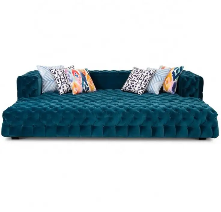 US Big Size Fat Bastard Sofa/Bett Knopf Tufted Modern Design Freizeit Sofa/Bett