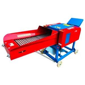 Farm use cow feeding hay cutter hand operating chaff cutter machine