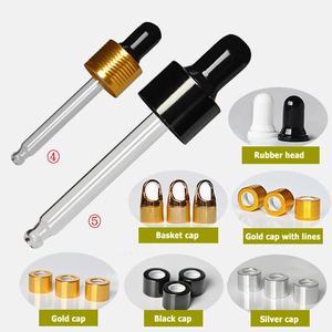 13/415 18/415 20/415 Nắp Nhỏ Giọt Màu Trắng Mịn Ống Nhỏ Giọt Nhựa Màu Trắng Với Ống Nhỏ Giọt Buna-n Cao Su Cho Chai Thủy Tinh 30Ml - Product Image 4