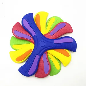 Kinder-Handwurf Drei-Blätter-Bumerang weichgummi Eltern-Kinder-Interaktivspiel Outdoor-Spielzeug Frisbee