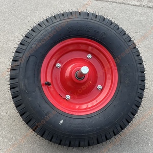Roue en caoutchouc pneumatique robuste de 16 pouces <span class=keywords><strong>4.00</strong></span>-<span class=keywords><strong>8</strong></span> pneu de roue de pneu de brouette pour chariot de camion à main industriel - Product Image 3