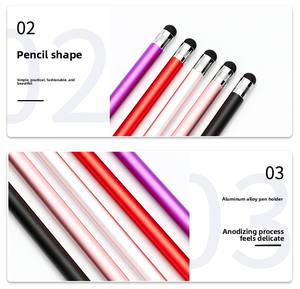 ปากกาสไตลัสแบบ <span class=keywords><strong>2</strong></span> in 1 สำหรับหน้าจอสัมผัส  ปลายยางและผ้า  แบบสั่งทำได้  ขายส่ง  สำหรับโทรศัพท์มือถือ - Product Image 4