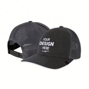Casquette de camionneur structurée à 6 panneaux à la mode Logo brodé personnalisé Casquette de sport en plein air en daim Tissu en maille Style Hip Hop décontracté - Product Image 4