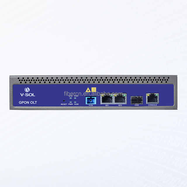 Vsol V1600GS 1 Port Gpon OLT Epon single port OLT support 128 user onu 10GE Uplink Modem SFP C++ SFP C+++ 9dbi 1 port Gpon OLT