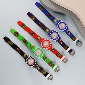 Lindo reloj de pulsera para niños con estampado de dinosaurios de dibujos animados, banda de silicona, regalo para niños - Product Image 3