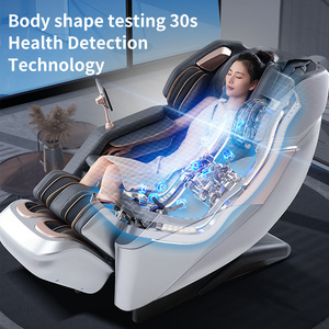 Ganzkörper-Massagesessel mit Zero-Gravity-Funktion, SL-Track, Luftkompression, Fußroller, Rückenwärme, Shiatsu-Knetmassage für Wellness zu Hause - Product Image 5