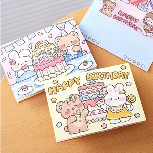 Tarjeta de Cumpleaños con Diseño de Niña de Dibujos Animados, Idea de Regalo, Linda Tarjeta de Felicitación Tridimensional con Sobre - Product Image 2
