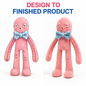 Maßgefertigtes Rosa Schlafendes Monster-Plüschtier Direkt vom Hersteller OEM ODM Stofftier-Hersteller Großhandel MOQ Lustiges Plüschtier - Product Image 1