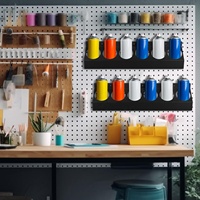 Support mural pour vaporisateur Porte-bouteille en métal aérosol Organisateur de peinture Porte-bombe pour garage Magasin Espace de travail Stockage