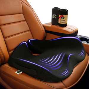 <b>Memory</b> Foam Car Seat Cushion for Back Pain Relief and Non-slip Pressure Relief Seat Cushion for Truck Driver Essentials - Product Image 1