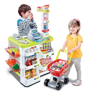 2024 nuovo giocattolo per la scuola materna del supermercato per la casa giocattolo per fingere giochi per la scrivania del cassiere del supermercato