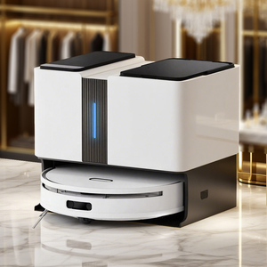 Robot aspirateur intelligent BIBO 20000Pa Ai à double laser, autonettoyant et vidant automatiquement, avec eau chaude - Product Image 1