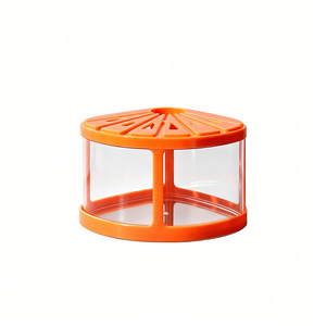 Pecera en forma <span class=keywords><strong>de</strong></span> abanico para <span class=keywords><strong>peces</strong></span> Betta y medusas, <span class=keywords><strong>de</strong></span> plástico altamente transparente, con tapa iluminada, sin filtro. - Product Image 6