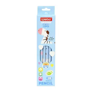 Cheapest Pencils ! Top seller 2024 stationery Customized High Quality Multiple Styles eco friendly Black Wooden 2b pencils for children wholesale
