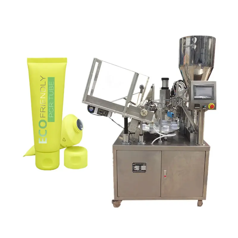 Pommade rotative crème cosmétique tube souple machine de remplissage et de scellage machine de thermoscellage à ultrasons