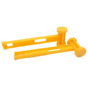 Plastic Mallets Yellow 26cmx8cmx4.5cm PE Material For Tent Pegs Survival Tools - Product Image 3