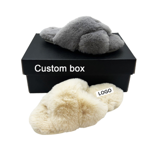 Nuovi Stili di Pantofole in Pelliccia Soffice per Interni, Personalizzabili con Logo, in TPR, Casual, Comode e di Lusso per Donne - Product Image 4