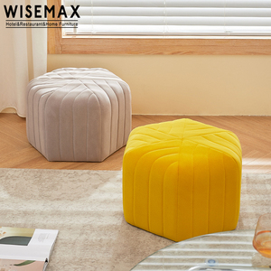 WISEMAX – meuble en <span class=keywords><strong>tissu</strong></span> hexagonal, pouf en velours sexy, bon marché, pouf <span class=keywords><strong>marocain</strong></span> pour la maison, tabouret latéral de <span class=keywords><strong>canapé</strong></span> - Product Image 6