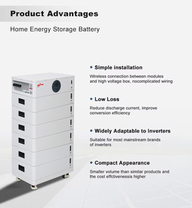 欧盟库存100Ah可堆叠5-30kWh锂离子BMS储能电池离网太阳能发电系统 - Product Image 2