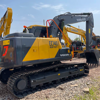 Excavadora Hidráulica Usada Volvo EC140 de 14 Toneladas con Motor Volvo Original de Suecia, Bajo Número de Horas, Certificación CE y EPA para Construcción Urbana