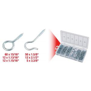 KS TOOLS-970,0380 Surtido de pernos y cáncamos (151 piezas)-ELEMENTOS EAN 4042146510827 PARA FIJACIÓN - Product Image 3