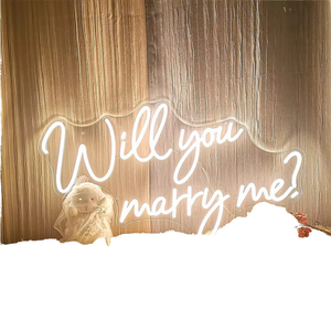 Letrero LED de Neón Personalizado para Fondo de Boda de Lujo con la Frase '¿Te Casas Conmigo?', Kit de Propuesta para Decoración de Eventos y Fiestas - Product Image 6