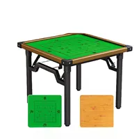 Mesa de Mahjong Plegable sin Patas, Mesa de Mahjong Americana para el Hogar, Mesa de Juego Doble para Mahjong, Ajedrez y Cartas, Mesa Cuadrada Simple