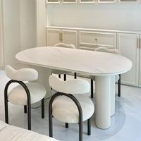 Ensembles de tables à manger de style moderne, en céramique de pierre amovible, en fer, meubles de salle à manger pour la maison, le bureau, utilisation polyvalente