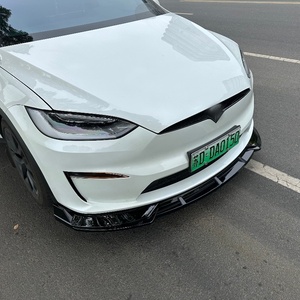 Welta Nouveau Kit de Lame de Pare-chocs Avant Large en ABS+PP de Haute Qualité à Fixation par Boulons pour Tesla Model X 2021-2023 - Product Image 2