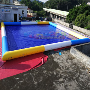Piscina hinchable outdoor commercial PVC giant inflatable <b>pool</b> <b>slide</b> for adults and kids - Product Image 2