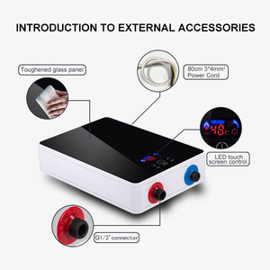 <span class=keywords><strong>Chauffe</strong></span>-<span class=keywords><strong>eau</strong></span> électrique mural instantané 5500W-6500W, chauffage rapide, température constante, contrôle intelligent de la température, usage domestique - Product Image 2