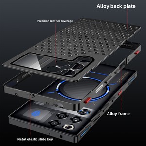 Funda Metálica para Red Magic 11 Pro/11S Pro+ con Disipación de Calor y Protección Anticaídas, con Botón de Hombro - Product Image 4