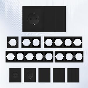 Prise Murale WESA EU, Prise Murale TV RJ45 Ethernet, Multiprise Murale, Prise Maison Double, Combinaison Libre, Design Moderne de Luxe - Product Image 5