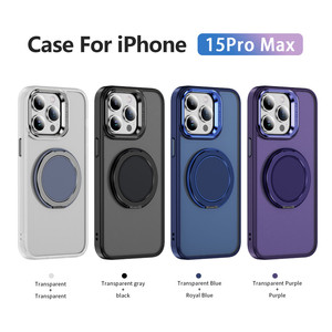 Funda Magnética Giratoria 360° Translúcida Mate de TPU+Acrílico para <span class=keywords><strong>iPhone</strong></span> 17 16 15 14 <span class=keywords><strong>13</strong></span> <span class=keywords><strong>Pro</strong></span> <span class=keywords><strong>Max</strong></span>, Carcasa Rígida Trasera para Móvil - Product Image 2