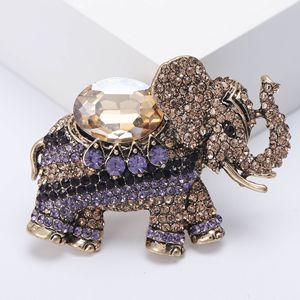 Nuovi Arrivi 2026 Spilla a Forma di Elefante in Lega Stile Coreano, Elegante per Abiti da Donna, Regalo di Anniversario, Spilla Esotica con Strass per Madri - Product Image 2