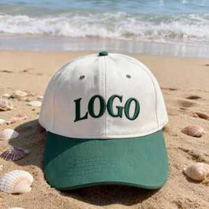 Casquette de baseball souple non structurée à 6 panneaux, personnalisable avec logo brodé, noire, style Dad Hat, profil bas, pour le sport - Product Image 1