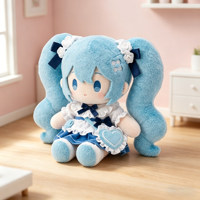 Poupée en peluche Miku de haute qualité, visage en peluche, mode, 15-30 cm, unisexe, logo personnalisé pour cadeau promotionnel