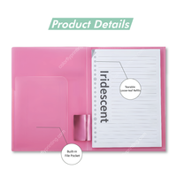 Carnet à feuilles mobiles Colorfly A5, couverture en PP Macaron, reliure rechargeable, pages amovibles faciles, carnet de journal pour étudiant